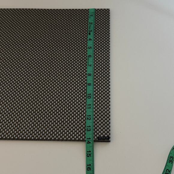 Chilewich Set of 4 Basketweave Oyster Brown/Gray Size 14X19 Rectangle Placemats - Picture 4 of 5